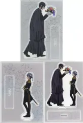 【中古】アクリルスタンド・アクリルパネル 全3種セット アクリルスタンドプレート 「くじ引き堂 黒執事 -寄宿学校編- オンラインくじ」 B賞