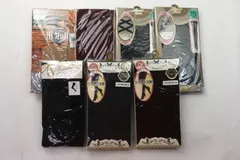 リュタン アツギ他 カラータイツ トレンカ 柄ストッキング 未使用 7点セット M-L まとめて 大量 レディース