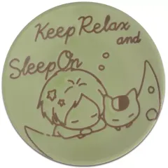 【中古】皿・茶碗 ニャンコ先生(グリーン) プレート 「一番くじONLINE 夏目友人帳 ぬくぬくSLEEPYニャンコ先生」 H2賞