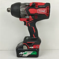 ЗЗTONE トネ 36v 19mm 充電式インパクトレンチ 充電器 バッテリー×1付 CIW61100 レッド×ブラックのサムネイル