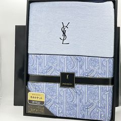 訳あり未使用】イヴサンローラン ダウンケット 2枚セット ペイズリー柄