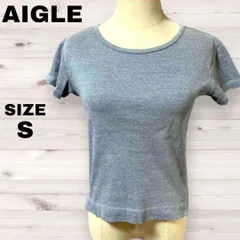 AIGLE エーグル トップス　Tシャツ　Sサイズ  ブルー