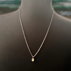 60cm シルバー スワロフスキー製ペンダント クリスタルネックレス クリア 透明 小豆チェーンネックレス ジュエリー アクセサリー 流行 キラキラ ファッション メンズ レディース おしゃれ 60cm ハイブランド品質 ロングネックレス 長い 長め