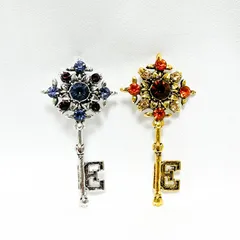 鍵ブローチ・金銀セット