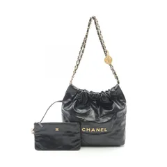 シャネル CHANEL ショルダーバッグ マトラッセ シャネル22 スモール ブラック レザー CHANEL22 マトラッセ チェーンショルダー レディース Used Bのサムネイル