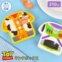 弁当箱 1段 トイストーリー お弁当箱 子供 幼稚園 保育園 男の子 女の子 キャラクター 電子レンジ対応 ベルト付き 310ml ダイカット 中子付き ランチボックス ウッディ バズ かぶせ弁当 小さめ かわいい おしゃれ キッズ シンプル 通園 通学