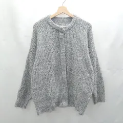 ◇ ⊇ NATURAL BEAUTY BASIC 長袖 セーター ニット サイズ M グレー系 レディース E  【1501160039934】