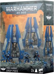 【新品】ミニチュアゲーム スペースマリーン： ドロップポッド 「ウォーハンマー40000」 (Space Marines： Drop Pods) [48-101]のサムネイル