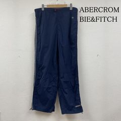 ABERCROMBIE&FITCH アバクロンビーアンドフィッチ パンツ ワークパンツ、ペインターパンツ 90s ナイロン ウォームアップ パンツ ウエストゴム スポ―ツ 裾ジップ