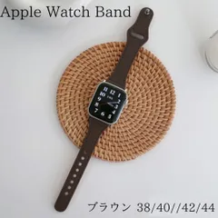 Apple Watch 本革 レザー ベルト 韓国 人気商品 細み ブラウン