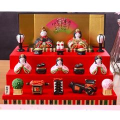 新品☆九谷焼 雛人形 お雛様 友山窯 親王飾り 桃の節句 陶器 屏風付 台座付 新品☆九谷焼 雛人形 お雛様 友山窯 親王飾り 桃の節句 陶器
