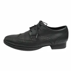 15ss レギュレーション ヨウジヤマモト REGULATION YOHJI YAMAMOTO ウイングチップ レザー シューズ メダリオン 革靴 ローファー 04 （24cm） 黒 ブラック レディースのサムネイル
