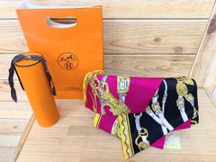 HERMES エルメス マキシツイリー MAXI TWILLY BRIDES DE GALA リバーシブル ロングスカーフ ストール　未使用