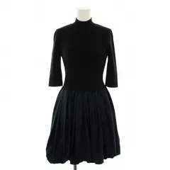 スナイデル SNIDEL 24SS バルーンドッキングミニワンピース ハイネック 0 紺 ネイビー SWNO241099 /RE