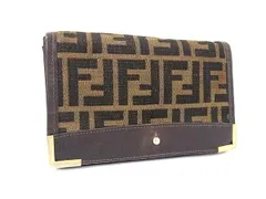 FENDI フェンディ ズッカ柄 ズッキーノ キャンバス ポーチ マルチケース FENDI フェンディ ズッカ柄 ズッキーノ ヴィンテージ キャンバス