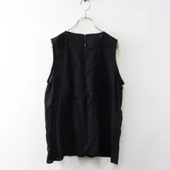 サマンサモスモス Samansa Mos2 SM2 ピンタック ノースリーブチュニック F∥ブラック トップス プルオーバー シアー【2400014587821】