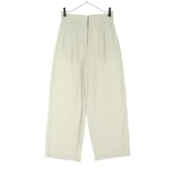美品 ZARA ザラ ストレートパンツ S ホワイト レディース 古着