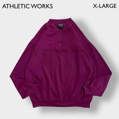 ATHLETIC WORKS ハーフジップ スウェットトレーナー XL 韓国製
