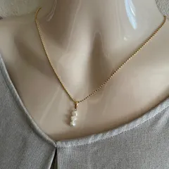 淡水パールネックレス　N-36
