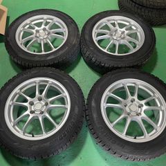 中古スタッドレス エコフォルム 17インチ 7j +45 PCD114.3 ヨコハマ IG60 215/60R17 2023年 1本パンク修理済 アルファード E52エルグラ