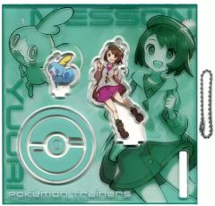 [Used] Goods: Yuri & Sobble Acrylic Stand Keychain Pokemon Trainers "Pocket Monsters" Pokemon Center Limited Edition