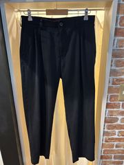MERONA メローナ ツータックチノ メンズパンツ チノパン ツータック 綿パンツ カジュアルパンツ ブラック サイズ33×30 A-416
