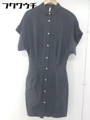 ◇ UNTITLED アンタイトル フレンチスリーブ 膝下丈 ワンピース サイズ2 ブラック レディース 【中古】 【1105200006353】
