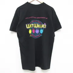 L/古着 フルーツオブザルーム 半袖 ビンテージ Tシャツ メンズ 90s WET コットン クルーネック 黒 ブラック 25jun17 中古