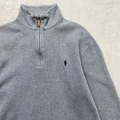 90年代～ Polo by Ralph Lauren ポロバイラルフローレン ハーフジップスウェットシャツ メンズM 