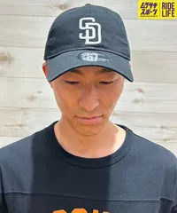 【ムラスポ公式】NEW ERA/ニューエラ 9TWENTY サンディエゴ・パドレス ブラック×ホワイト キャップ 帽子 14329631 ムラサキスポーツ限定