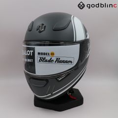 ZEALOT　ブレードランナー　GRAPHIC EURO MATT GRAY　XSサイズ　BRJ0021　フルフェイスヘルメット