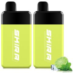 電子タバコ 使い捨て シーシャ VAPE ベイプ 2個セット 20,000回吸引可能 使い捨て 爆煙 大容量 スムースな吸い心地 持ち運び 水蒸気たばこ 禁煙サポート ニコチンなし レモンメンソール