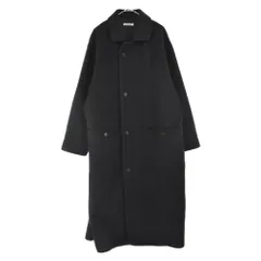 AURALEE (オーラリー) 22AW DOUBLE CLOTH SUPER FINE MELTON CT ダブルクロススーパーファインメルトンコート ブラック A22AC02WMのサムネイル