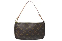 極美品 LOUIS VUITTON ルイヴィトン アクセサリーポーチ ポシェットアクセソワール M51980 モノグラム ブラウン 中古 4b001155