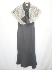 ◇ ◎ Θ Lace Ladies レースレディース レース 半袖 ロング丈 ワンピース サイズS ブラック レディース E  【1506180007635】