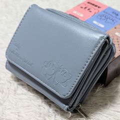 【未使用】カービィ 三つ折り財布 折り財布 コンパクトウォレット 財布 ブルー キッズ レディース 箱付き