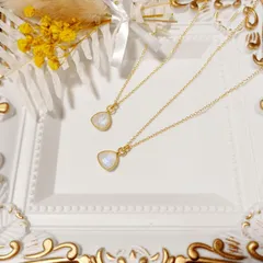 天然石　レインボームーンストーン　ネックレス　ペンダント