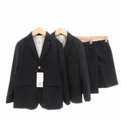 ビーミングバイビームス B:MING LIFE STORE by BEAMS タグ付き セットアップ スーツ 2点セット フォーマル 冠婚葬祭 テーラードジャケット 紺ブレ ショートパンツ イージー 120-130cm ネイビー /FF