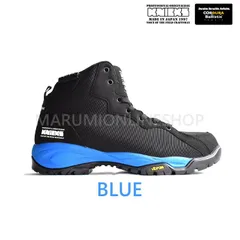 knikcs【ニックス】ミドルカット安全靴 ブラック/ブルー knikcs【ニックス】ミドルカット安全靴 ブラック/ブルー