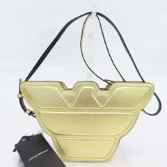 エンポリオアルマーニ EMPORIOARMANI ロゴ型 ショルダーバッグ クロスボディ ゴールド z931648