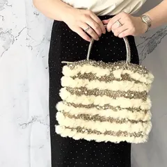 アンテプリマ ANTEPRIMA ワイヤーバッグ ファー ハンドバッグ