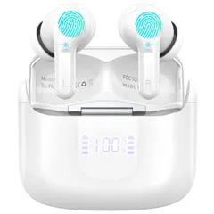 【数量限定】LEDディスプレイ表示 Type-C充電 ハンズフリー通話 片耳/両耳対応 タッチ操作 IPX7防水 Hi-Fi Bluetooth5.3 デュアルマイク ENCノイズキャンセリング iPhone/Android適用 ブルートゥースイヤホン 最長4