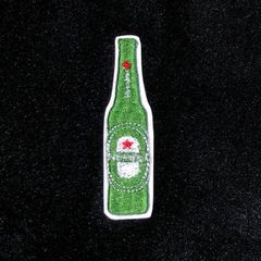 ★刺繍シール／ステッカー★ビール　ビール瓶　緑のビール瓶