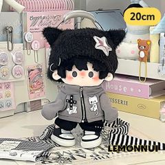 即購入⭕️ 20cm着せ替えぬいぐるみ本体　マスター　C20xya65 ぬいぐるみ服 着せ替え 20cm ぬい服 靴付き マフラー 5点-A5502