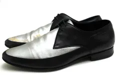 【YSL】イヴ・サンローラン ストレートチップ 革靴 ブラック 26EEE SAINT LAURENT サンローラン 靴 ドレスシューズ 革靴 メンズ43