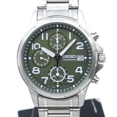 セイコー SEIKO 7T92-0BB0 SND099P1 クロノグラフ グリーン クォーツ デッドストック 稼働品 25-M-837