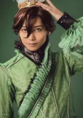 【中古】生写真(男性) 染谷俊之(レイジー)/上半身・衣装緑・王冠・左手頭・背景緑・キャラクターショット/舞台「劇団シャイニング from うたの☆プリンスさまっ♪『マスカレイドミラージュ』」ブロマイドセットB