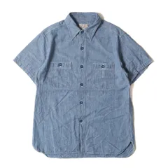 BuzzRicksons バズリクソンズ シャツ サイズ:S / シャンブレー ワーク 半袖シャツ BLUE CHAMBRAY WORK SHIRTS ブルー / トップス カジュアルシャツ【メンズ】