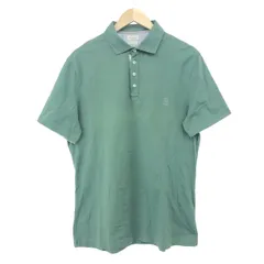 現行品✨ブルネロクチネリ ポロシャツ SLIM FIT ロゴ刺繍 白×グレー L メンズ カジュアルTシャツ＆ポロシャツ | Brunello Cucinelli
