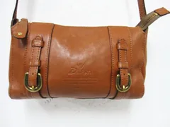 □ 【1点限り】ダコタ Dakota 本革レザー ショルダーバッグ 茶 ブラウン ■管理番号L28524YER-250201-50-3(990)